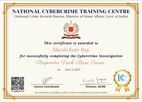Cybercrime Investigation Certification for "Responder Track"